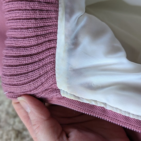 Vintage Puffy White/Pink Ski Jacket Dawn Zippered Toggles Pockets Women's size M - Picture 13 of 16